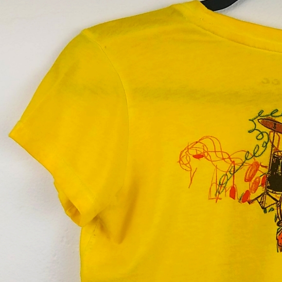 ♥️SOLD♥️ 2B Free Joyful Graphic Golden Yellow Tee - Picture 6 of 11